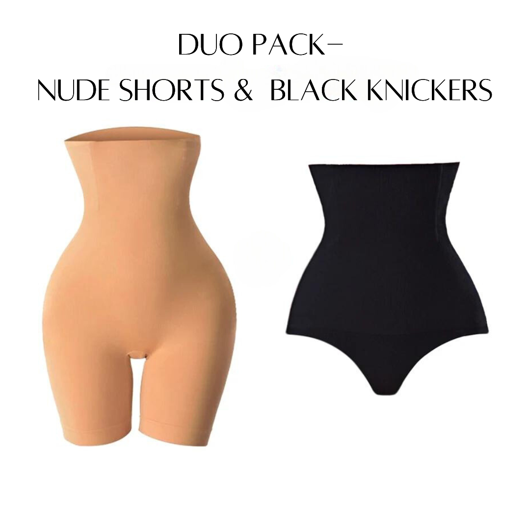 Shaper High Waist Shorts & Knickers -Duo Pack