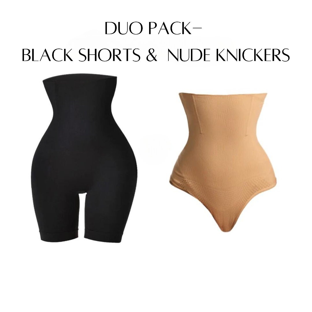 Shaper High Waist Shorts & Knickers -Duo Pack