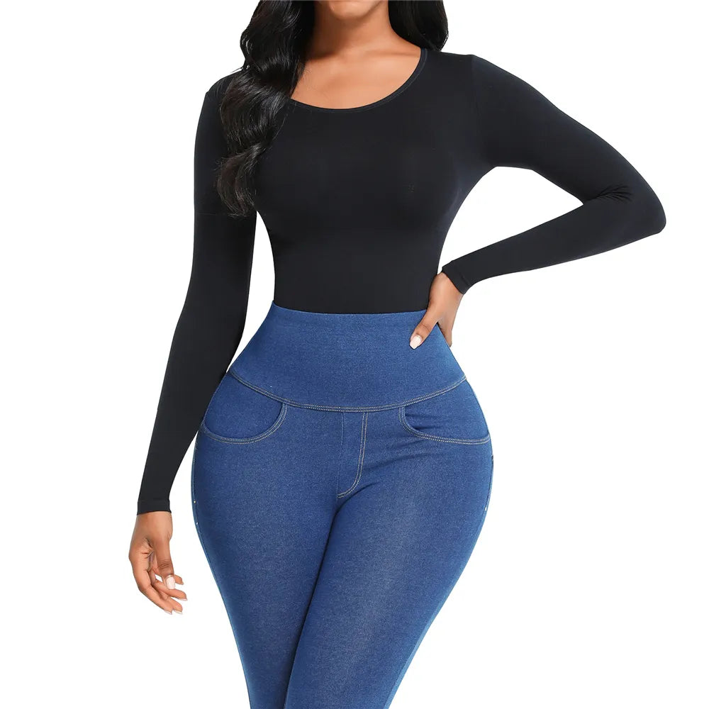 Long Sleeve Shaper Bodysuit
