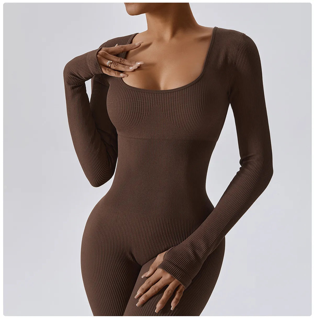 Long Sleeve Shaper Jumpsuit